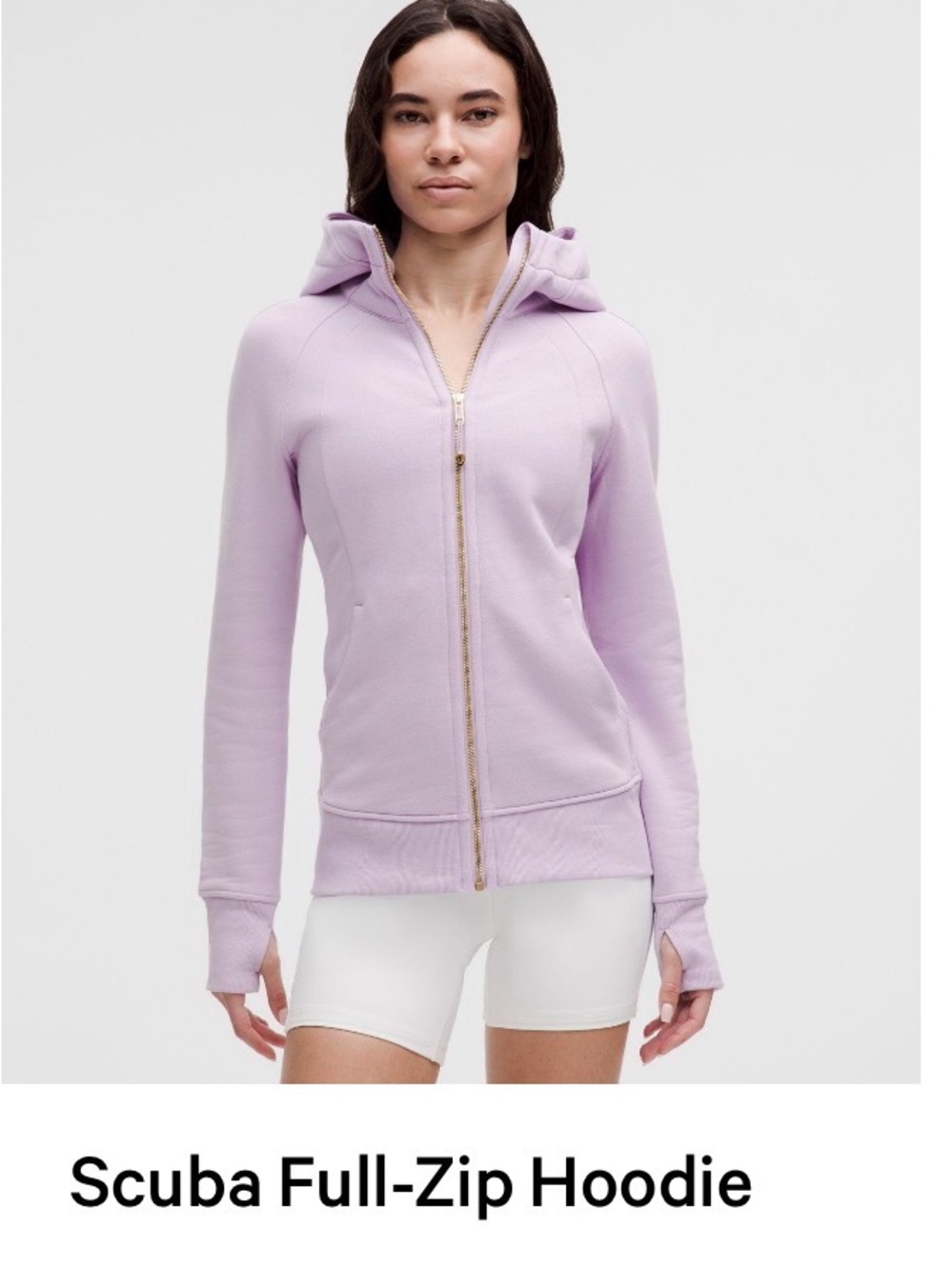 Lululemon Lilac Ether/gold Zip-Up hoodie